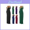 Elegantes lässiges langes Maxikleid für Damen mit langen Ärmeln für Abendpartys