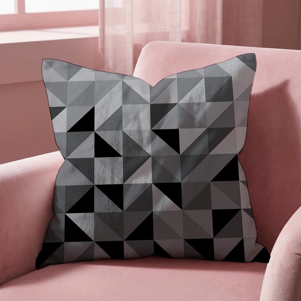 Triangle Array Cushion Cover MultiScene Pillow Cover for Home Car Reversible Soft Durable for Daily Use