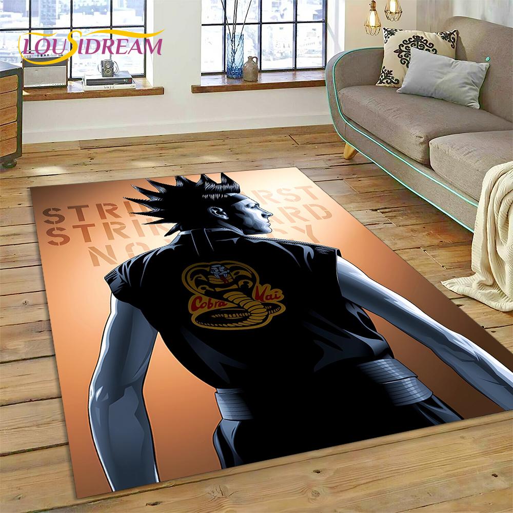 3D Cobra Kai Classics TV Amanda Karate Rug Carpet for Living Room Bedroom Decor,Floor Mat Non-slip Decoration for Sofa Doormat