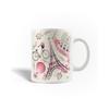 Mug - The Eiffel Tower - Pink Bicycle - Ceramic - 30cl - Dishwasher Safe