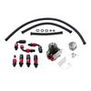 Turbocharger Kit PSI Display Oil Hose Fitting Modification Pressure Meter Adjustable Replace Fuel