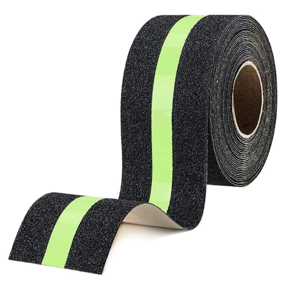 1 Stück Anti-Rutsch-Band mit Nachtlicht, 5 cm x 5 m. Dieses transparente Griffband ist für ältere Menschen und Haustiere konzipiert.