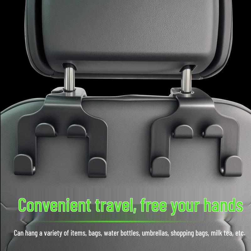 Compact Multifunctional Car Seat Back Hook for Storage