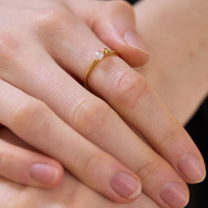 PAIGEFLYNN JEWELRY [925 Silver] Bubble Dew Do Open Ring
