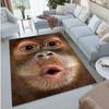 Hip Hop Affe Teppich - Rutschfester Weicher Teppich für Wohnzimmer/Schlafzimmer, Rap Kultur Heimdekoration
