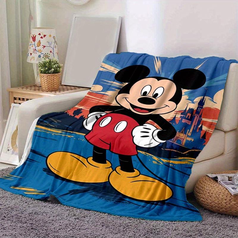 1 ks, Útulná deka s motivem Mickey Mouse pro domácí dekoraci: Perfektní dárek do ložnice, obývacího pokoje, na cesty, kempování, do auta