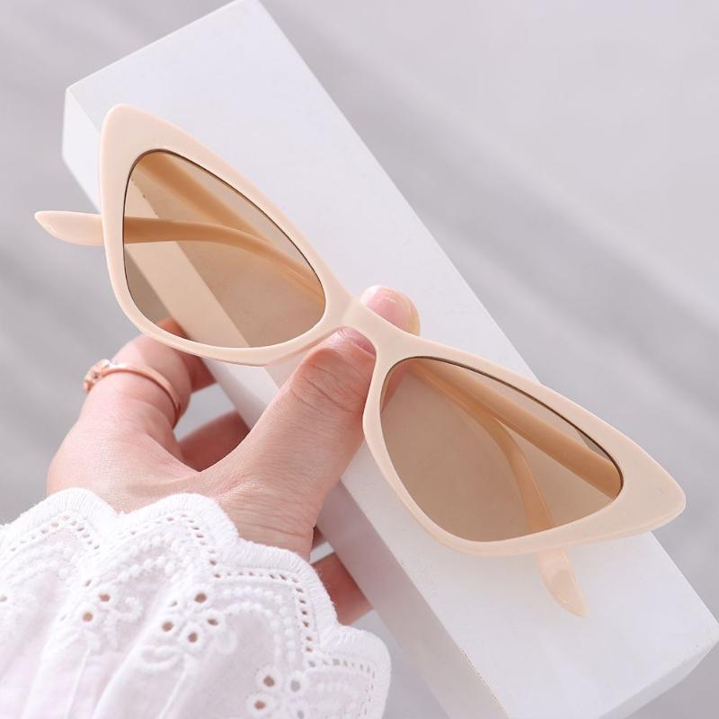 Damskie luksusowe okulary przeciwsłoneczne unisex modne seksowne małe okulary przeciwsłoneczne kocie oczy modne Vintage piesze wycieczki wędkarstwo okulary z odcieniami Uv400