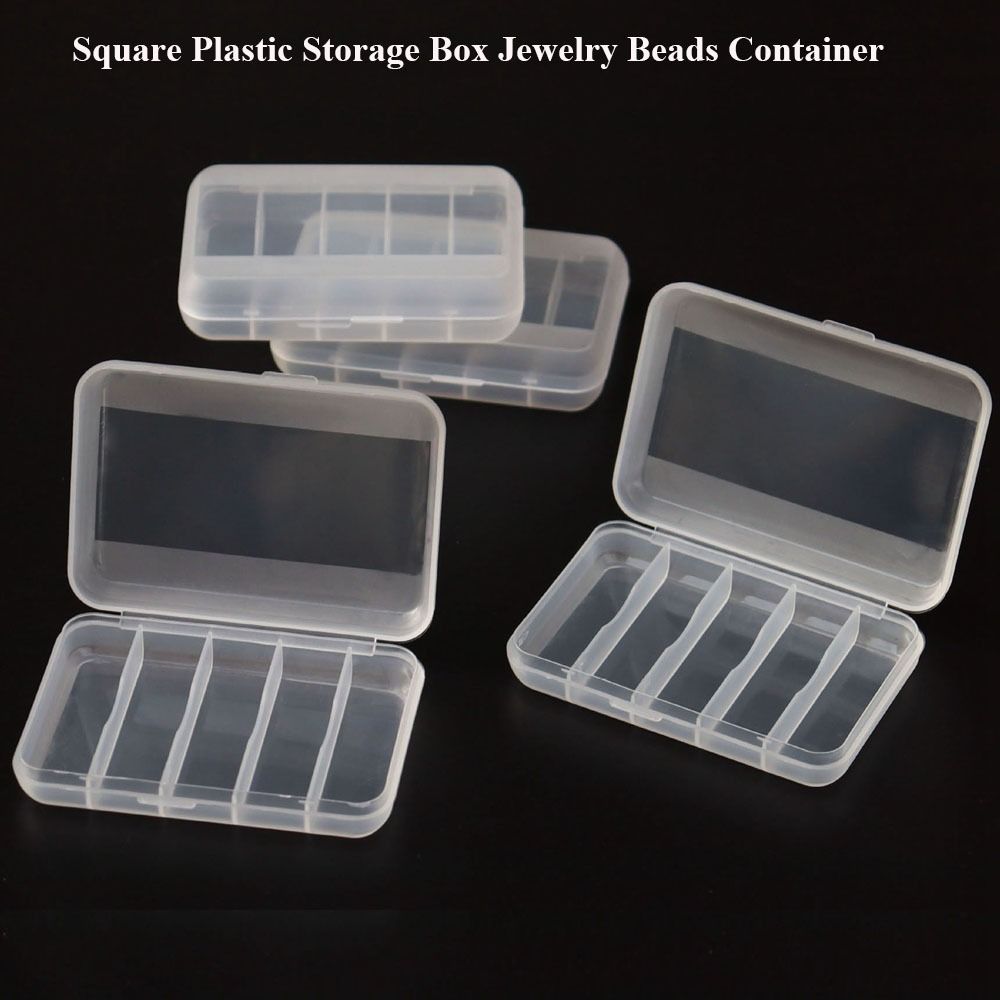 Transparent Jewelry Beads Container Plastic Packing Boxes Hot Storage Box Power Tools Holder