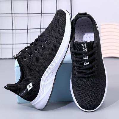 Women's Shoes 2024 Autumn New Sports and Leisure Shoes Foreign Trade Running Breathable Soft-soled Fly-woven Shoes