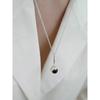 Stone Bud Necklace (Onyx)