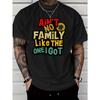 Taglie Europee T-shirt Casual da Uomo per Esterno con Stampa di Lettere - Non Tutte le Famiglie Sono Come la Mia