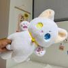 25Cm Black And White Cat Plush Toy Grab Stuffed Animal Patung Dolls Children Toys Gifts Halloween Gifts Toys For Kids Girl
