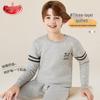 LANGSHA Kids' 100% Cotton Three-Layer Quilted Thermal Sleepwear Top