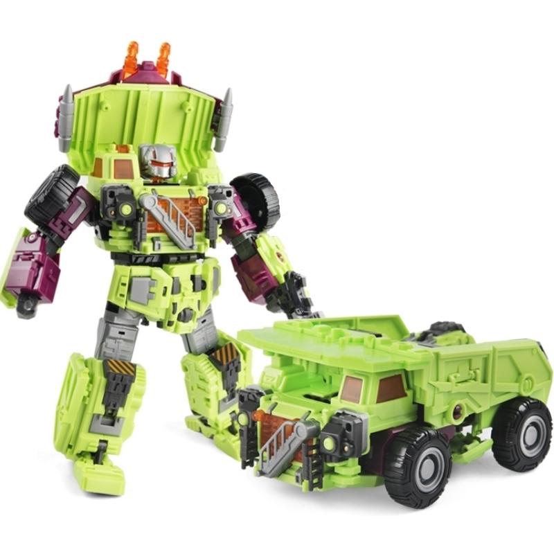 New Transformation Toys Movie Anime Devastator Action Figure Robot Car Engineering Vehicle Model Boy Kids Gift NBK KO G1 6 In 1 Poseable Articulated