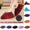 5 Pairs Thicken  Plush Shoe Covers  Reusable Anti-slip Soles Durable Wear-resistant Foot Covers for Indoor Outdoor Shoe Covers