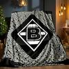 Green Black Borussia Blanket Lightweight Ideal Bedding Blanket Perfect for Travel, Camping, Living Rooms, Offices, Sofas, Fan Christmas Gift