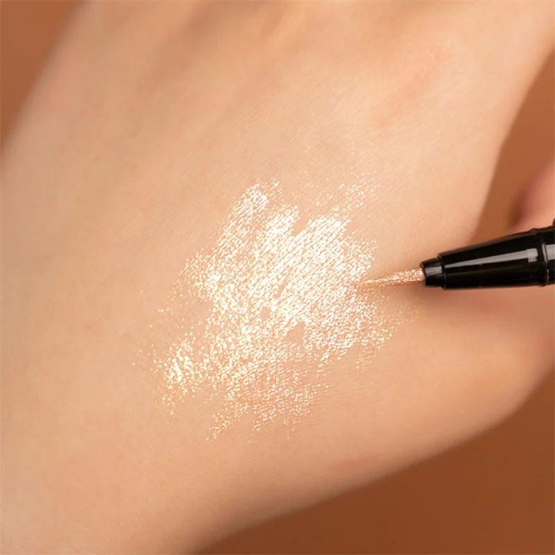 Pearlescent White Liquid Eyeliner Pen Waterproof Non-dizzy Eye Liner Shadow Pen Fast-drying Lasting Shiny Lying Silkworm Pencil
