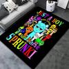 Colorful Creatures Custom Name Carpet Rug For Living Room Bedroom Home Sofa Decoration Kids Play Nonslip Floor Mat