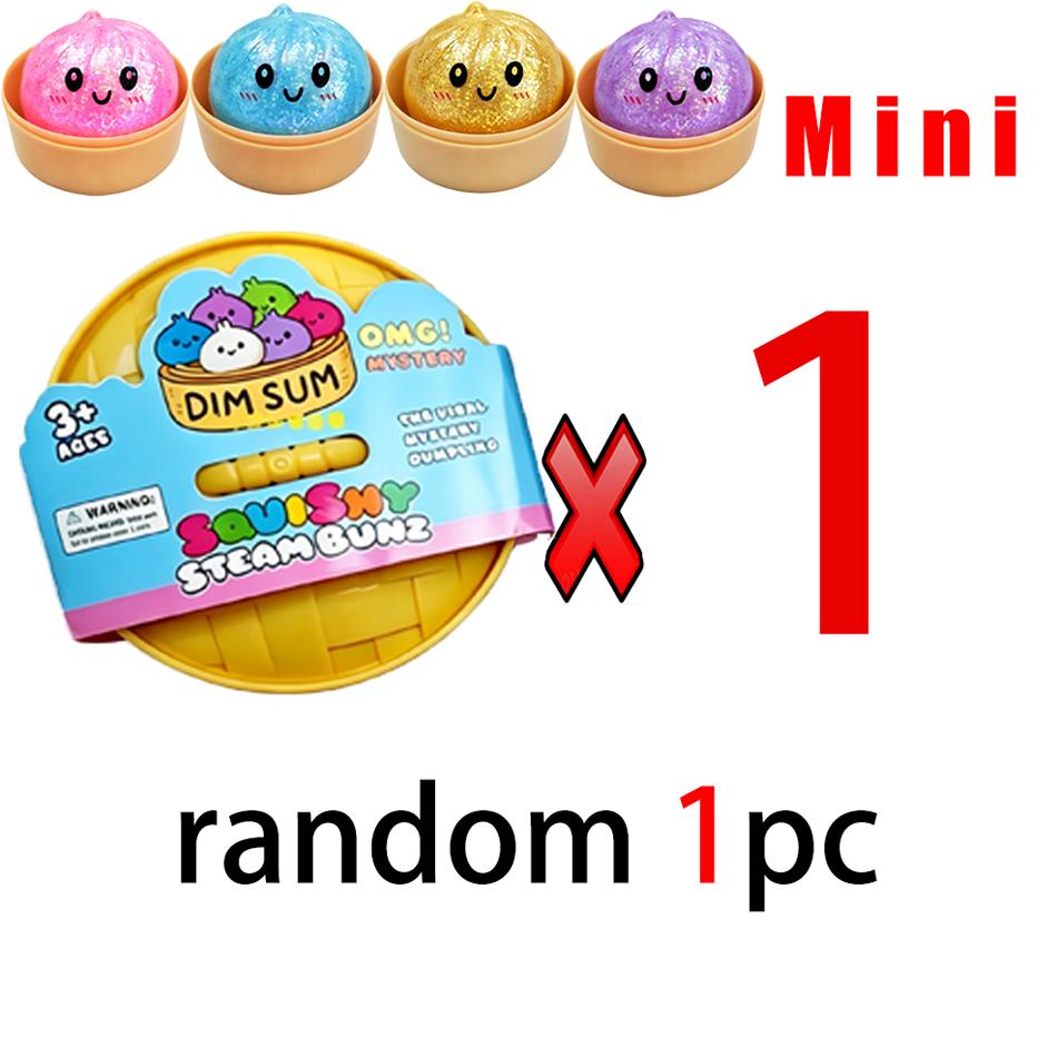 Mini Glitter Dumpling Glitter Dumpling Squishy With Box Dumplings Sensory Squeeze Toy For Stress Relief