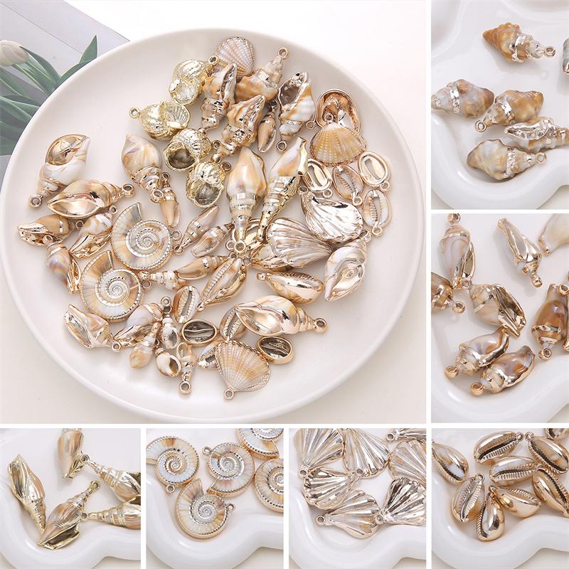 Acrylic Imitation Shell Pendants DIY Bracelet Necklace Earrings Jewelry Accessories