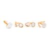 Ingemark 4 Styles Elegant Irregular Baroque Imitation Pearl Open Rings for Women New Trend Kpop Finger Rings Wedding Jewelry
