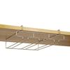 Kitchen Decorative Cabinet Goblet Bar Storage Shelf Hanging Rack Stemware Holder Wine Glass Rack Cup Hanger