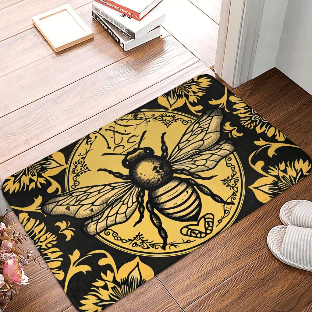 Psychedelischer 3D Schnee Wolf Tier Boden Tür Bad Küche Matten Anti-Rutsch Innen Wolf Liebhaber Fußmatte Toiletten Eingang Teppich Teppich