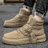 Casual Sneaker High-top Male Sneakers Loafers Non-Slip All-match New Shoes for Men Skateboard Sports and Leisure Wear-resistant