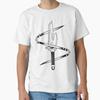 Summer Men Casual Shirts Short Sleeves Tojii Weapons White Tees Oversized T-shirts