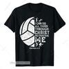 Christian Volleyball Sport Lover For T Shirtn Boy Religious Bible Verse Shirt Vintage Stylish Comfortable Slightly