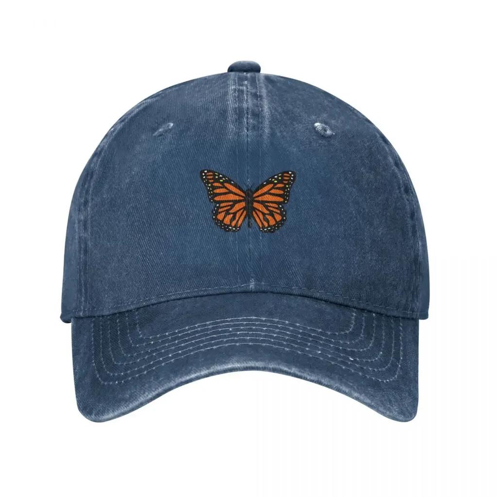 Orange Monarch Butterfly Baseball Cap Funny Hat Kids Hat Cap Female Men'S