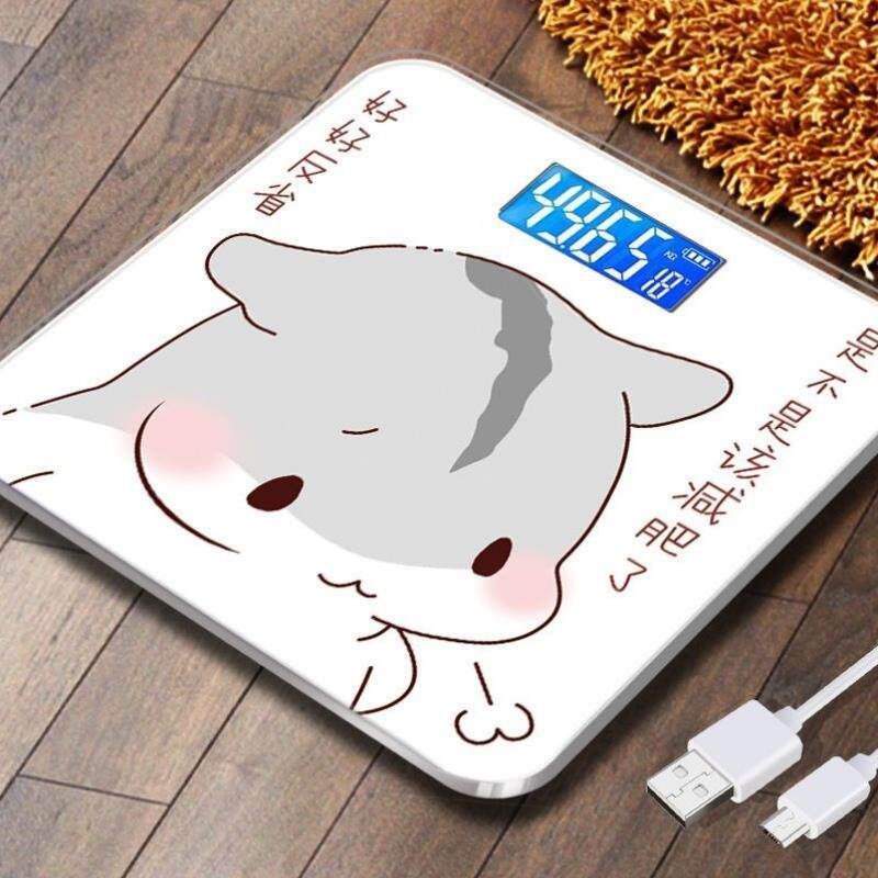 Accurate USB Rechargeable Electronic Weighing Scale, Accurate Home Health Scale, Human Body Scale, Adult Weight Loss Weighing Scale