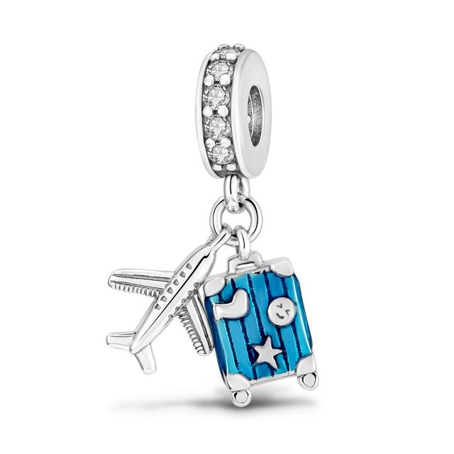 Ciondoli in argento sterling 925 con perline, ciondolo a forma di animale, adatti per collana, braccialetto, regalo per donne e feste