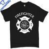 Retired Firefighter Badge TShirt Fire And Rescue Fire Departunisext Unisexs Tee Polyester Camiseta Short Sleeved Unisex Tee