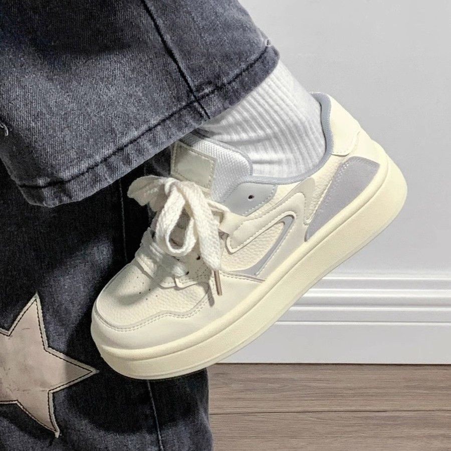 Spring and Autumn New Retro Platform Student Shoes Niche Casual Sports Board Shoes