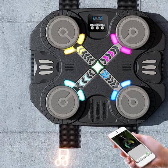 Music Boxing Machine for Kids Bluetooth-compatible Intelligent Scoring Target with Racing Light