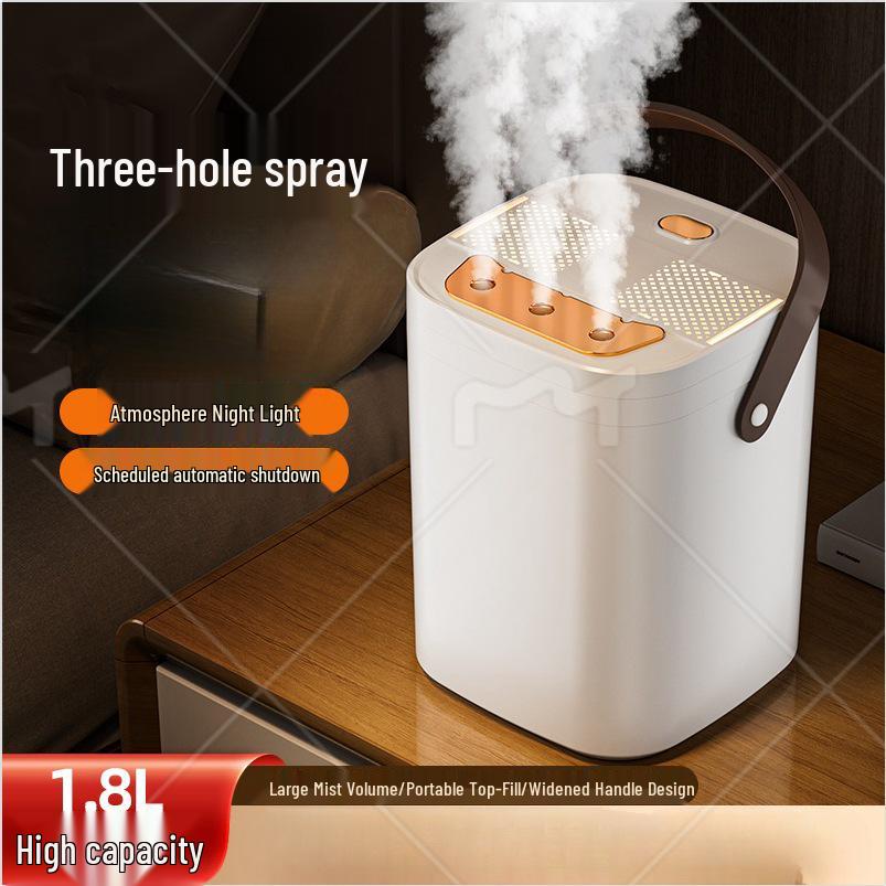 USB Large Capacity Night Light Humidifier - Three Mist Levels for Home, Dormitory, Bedroom, and Office