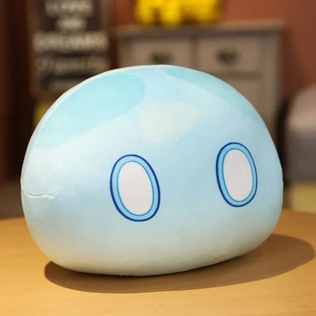 New 10cm Anime Project Cute Genshin Impact Slime Plush Pillow Toys Kawaii Cartoon Anime Pillow Toys Birthday Xmas Gift For Kids