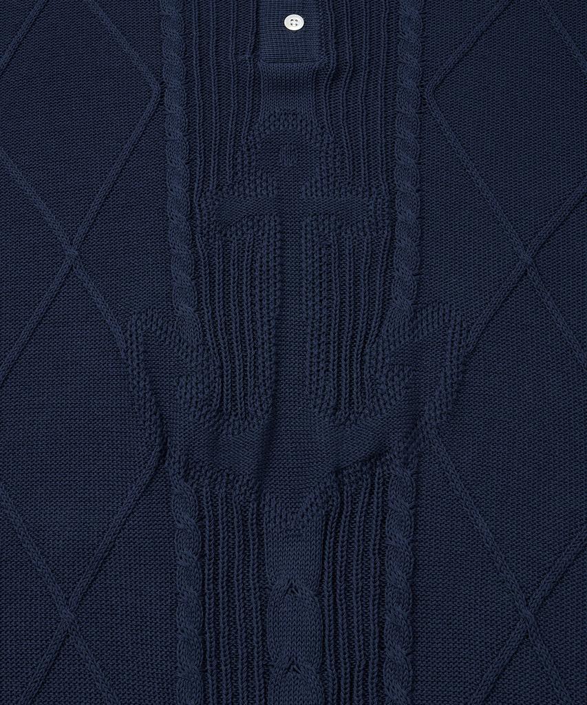 AMFEAST Seaman Knit Polo Navy