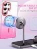 Glitter Magsafe Draadloos Opladen hoesje Voor Samsung Galaxy A05 A06 A13 A14 A15 A16 A24 A25 A26 A32 A33 A35 A52 Luxe Hoesje