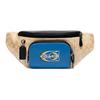 Track 40 Color Block Classic Logo Print Leather Coated Canvas Shoulder Crossbody Waist Bag Large Men Bags Blue Beige CH587-QBVFG