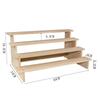 Rustikaler Holz-Display-Ständer 1 Stück Dekoständer für Dessertfiguren Schmuckorganisation Hochzeitsfeier Dekoration