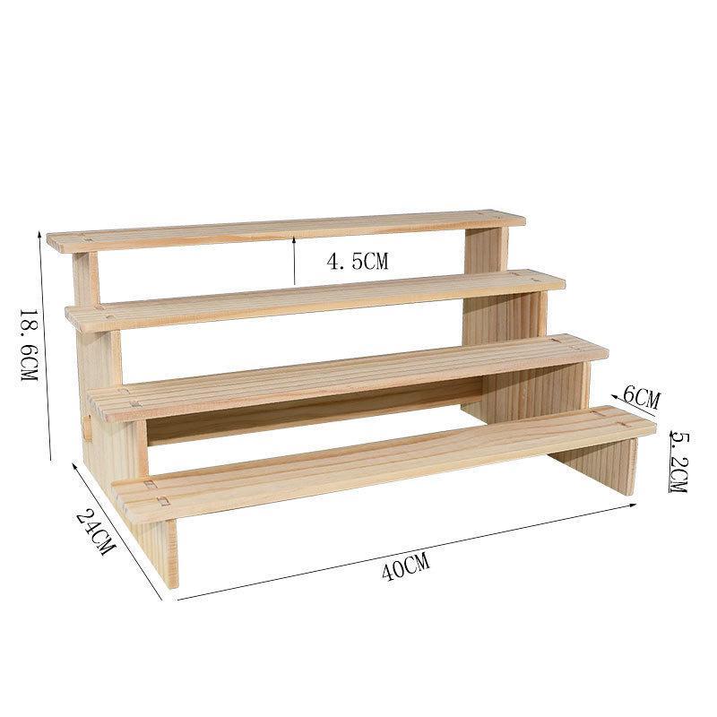Rustikaler Holz-Display-Ständer 1 Stück Dekoständer für Dessertfiguren Schmuckorganisation Hochzeitsfeier Dekoration