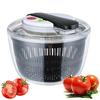 Household Salad Dryer Salad Spinner Multifunctional Easy Press Vegetable Dehydrator Drainer Large Capacity Absorbent Basket