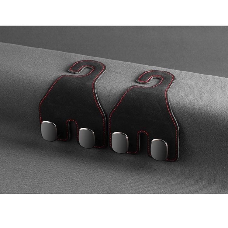 Car Back Seats Hook Rear Seats Hook Automotive Headrest Hooks Heavy Duty Double Hook Car Interior Organizer Accessories