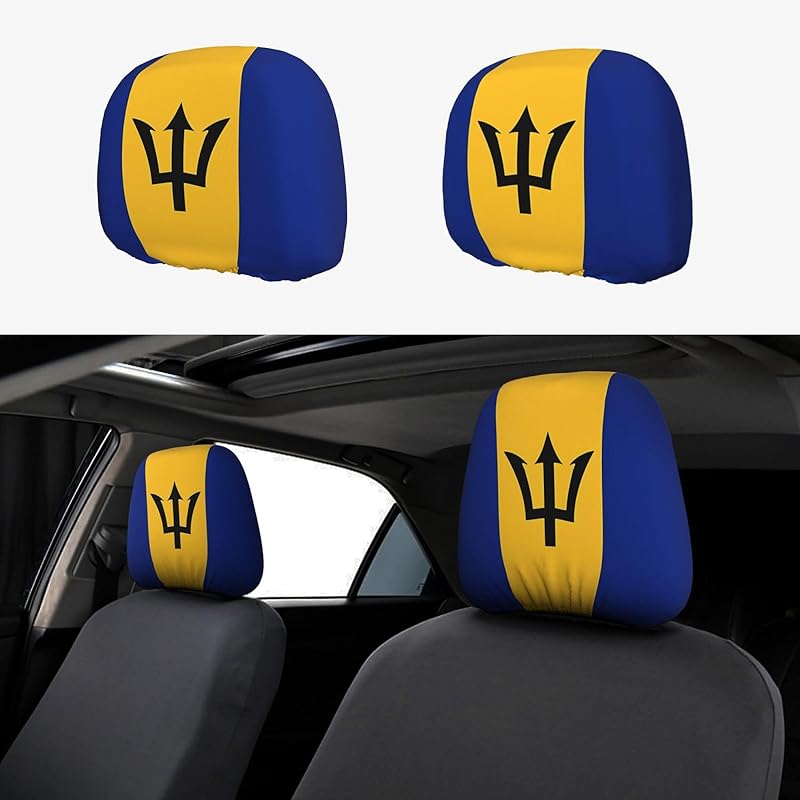 Cartoon Cute Eyes Car Headrest Covers 2 Pack Car Seat Head Rest Cover Auto Elastic Seat Coverings Vehicle Interior Accessories Protector Universal