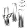 T-shirt Nera Oversize da Donna a Maniche Corte con Stampa "Hi" a Righe Bianche e Nere e Slogan "everything will be okay"