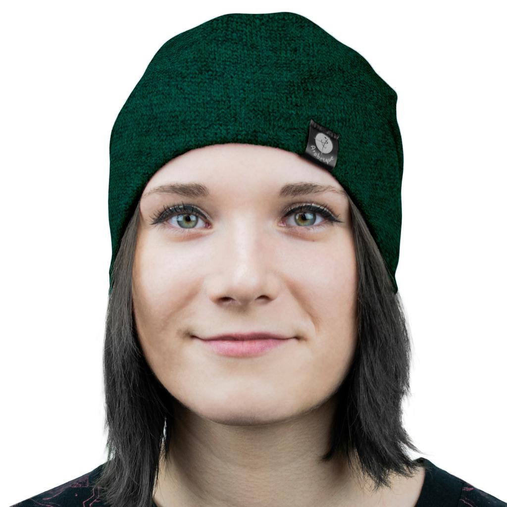 Czapka Dzianinowa 1W M01 Butelkowozielona M