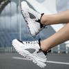 TUINANLE White Black Chunky Sneakers Women Thick Bottom Dad Shoes