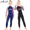 Kids Girls UV Protection Rash Guard Swimsuit Long Sleeve One-Piece Dive Suit Swimming Snorkeling Outdoor Water Activities